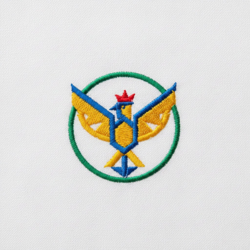 A person wearing a t-shirt with detailed embroidery